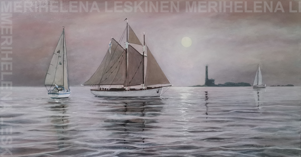 Jaalat Bengtskärillä, kuunari Susaleen